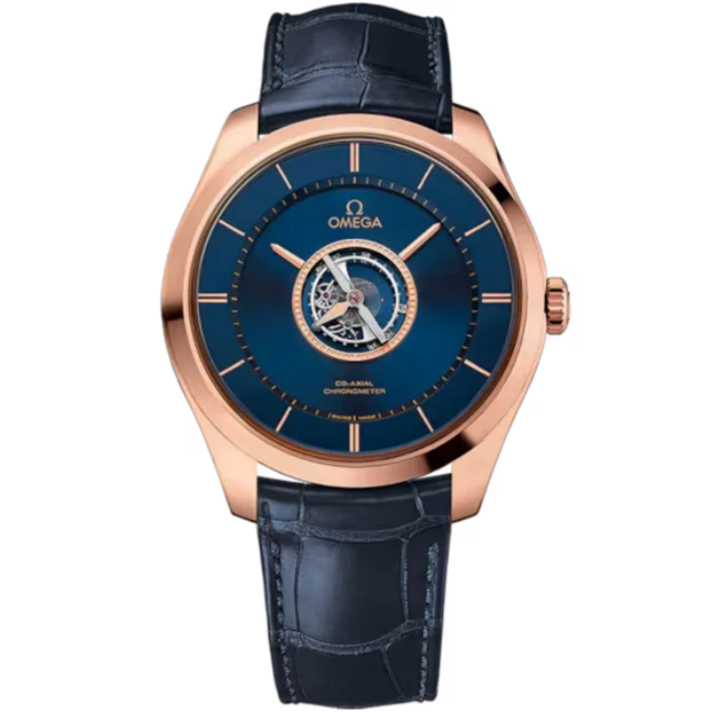 DE VILLE TOURBILLON 44 MM SEDNA™ GOLD WITH BLUE DIAL
