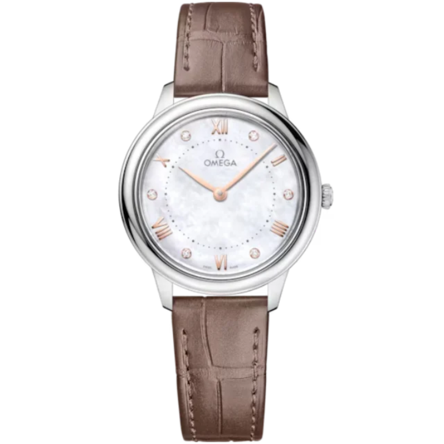 DE VILLE PRESTIGE 30 MM STAINLESS STEEL WITH MOTHER OF PEARL DIAL