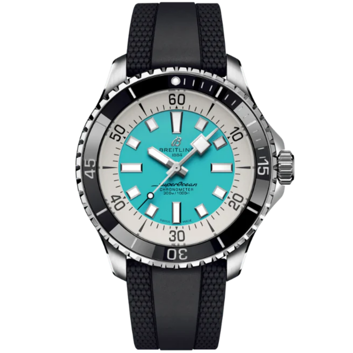 SUPEROCEAN AUTOMATIC 44 MM STAINLESS STEEL WITH TURQUOISE DIAL