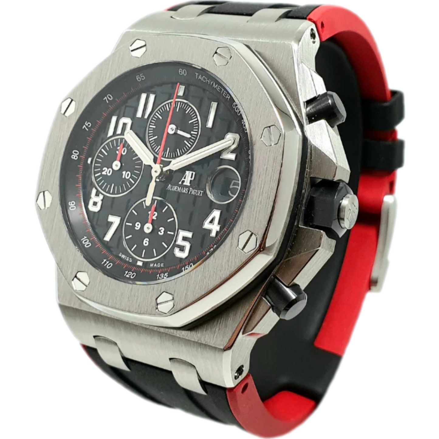 26470SO.OO.A002CA.01 42mm Royal Oak Offshore "Vampire" Ceramic Bezel Stainless Steel (Black/Red) Theme
