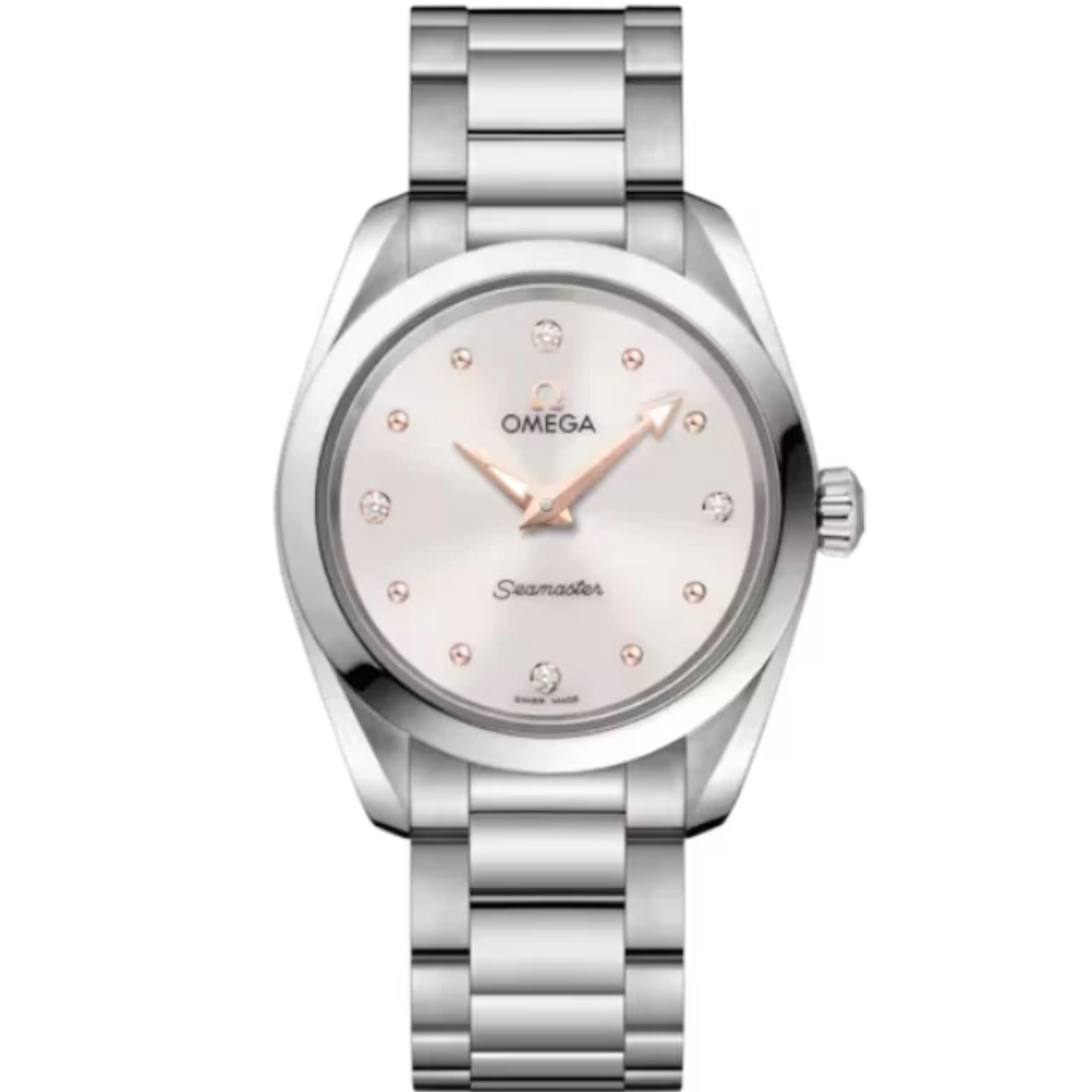 SEAMASTER AQUA TERRA 150M 28 MM STAINLESS STEEL WITH WHITE DIAL
