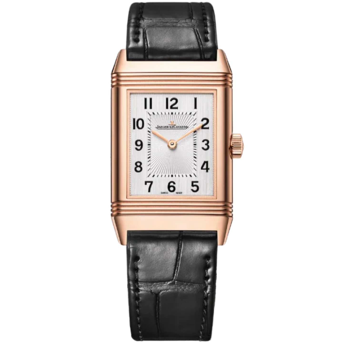 REVERSO CLASSIC MONOFACE 40 MM 18K ROSE GOLD WITH SILVER GREY DIAL