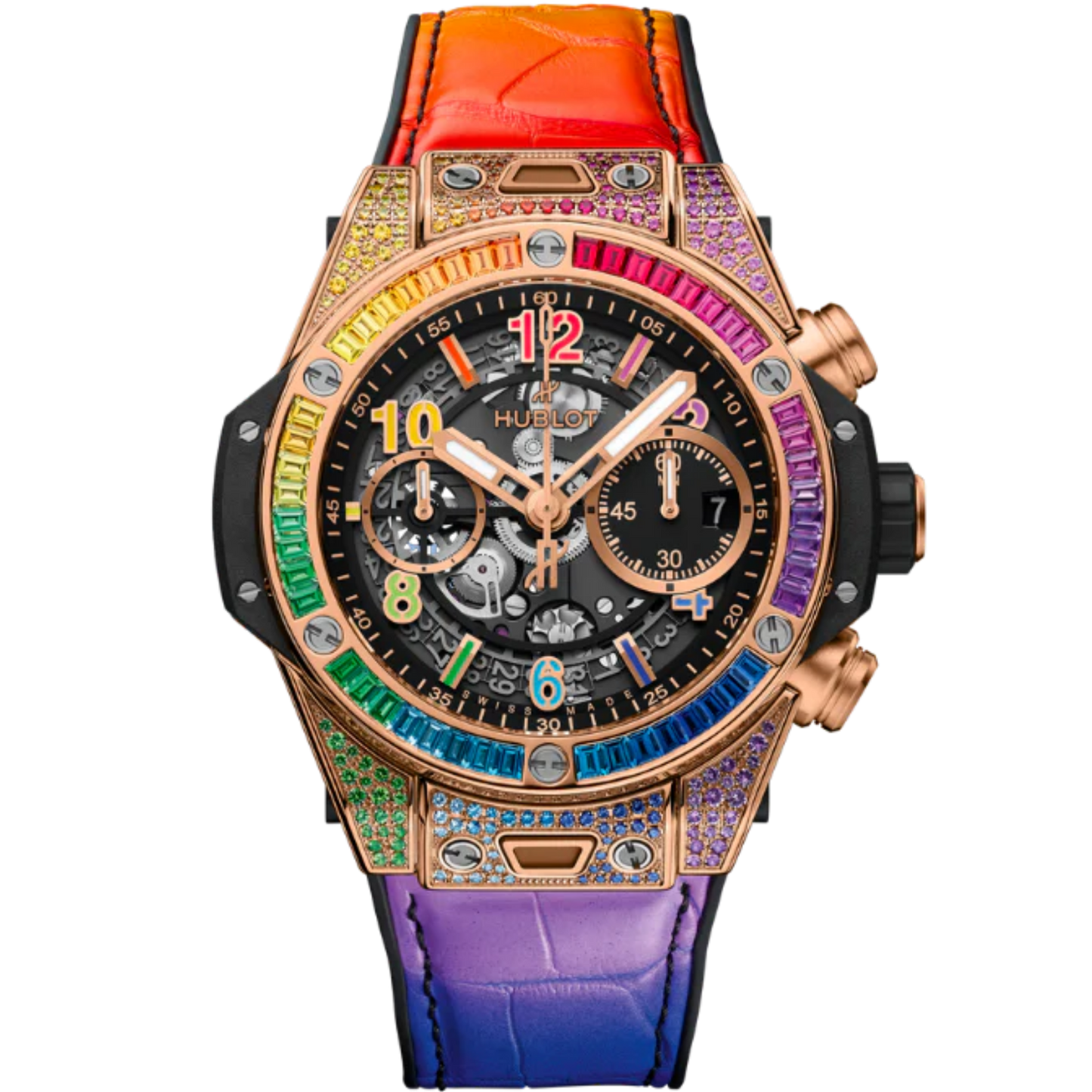 Big Bang 42mm UNICO KING GOLD RAINBOW