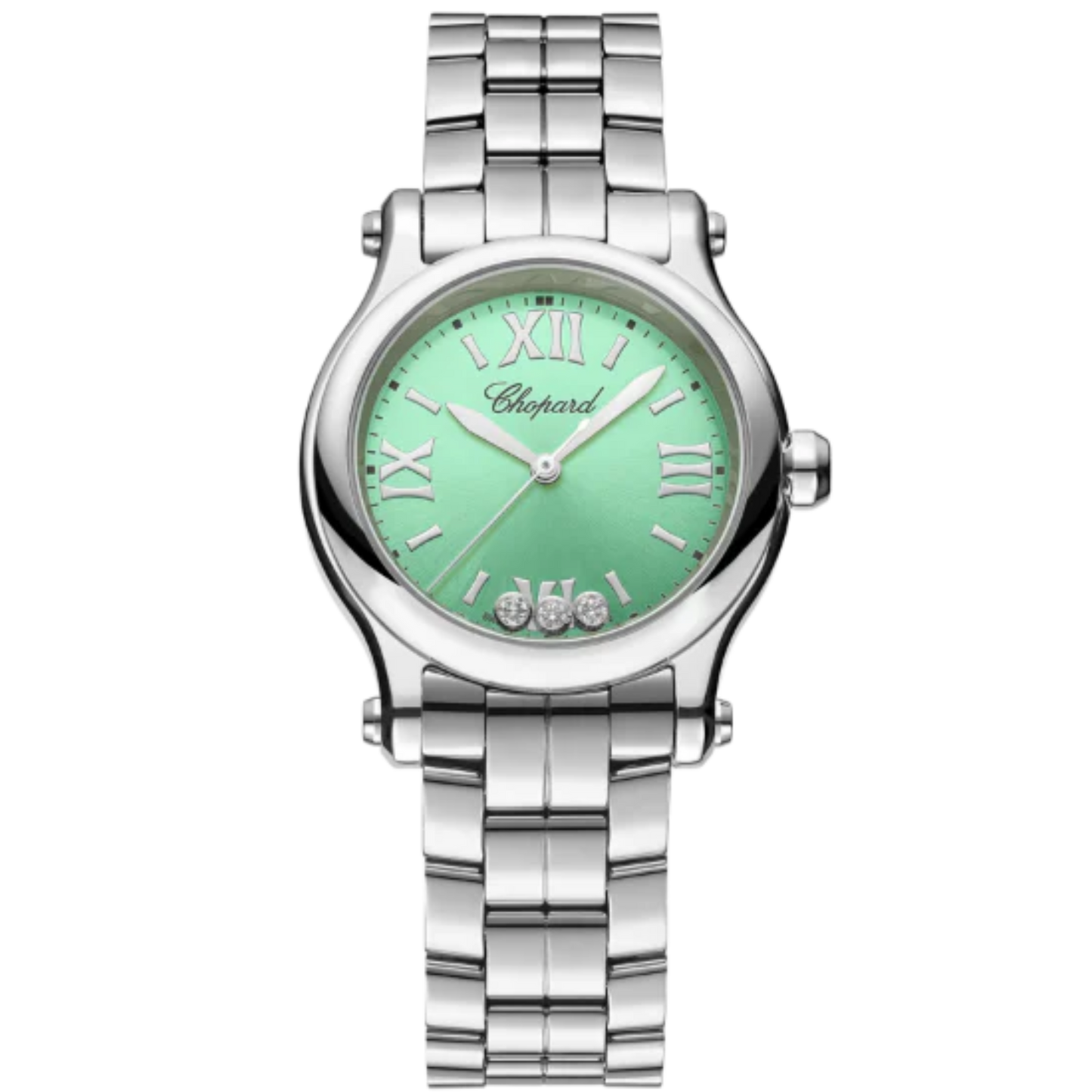 HAPPY SPORT 30 MM LUCENT STEEL™ WITH GREEN DIAL