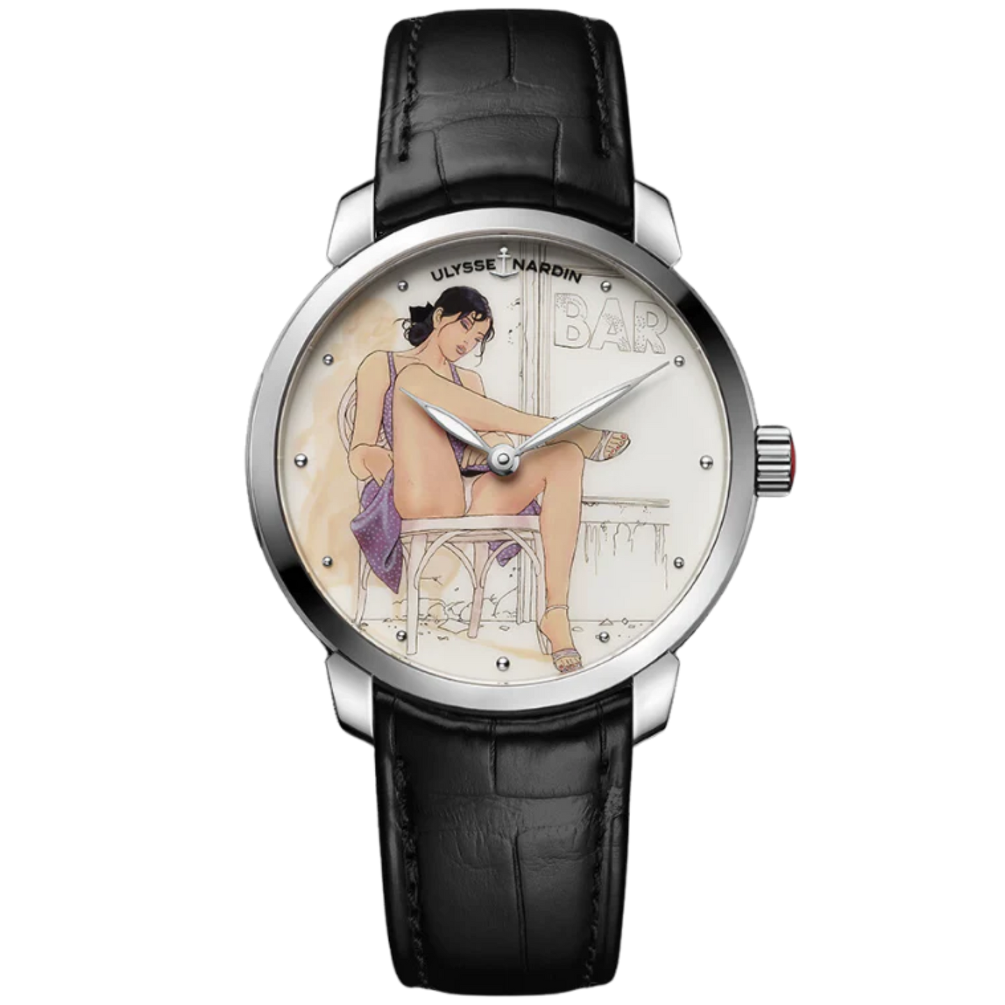 CLASSICO MANARA DECLIC 40 MM STAINLESS STEEL WITH WHITE DIAL