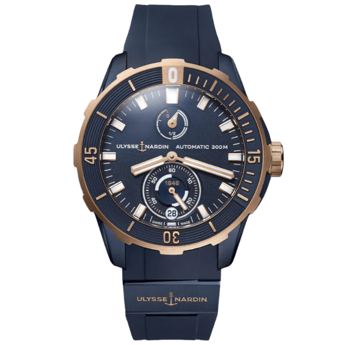 DIVER 44 MM TITANIUM - ROSE GOLD WITH BLUE DIAL