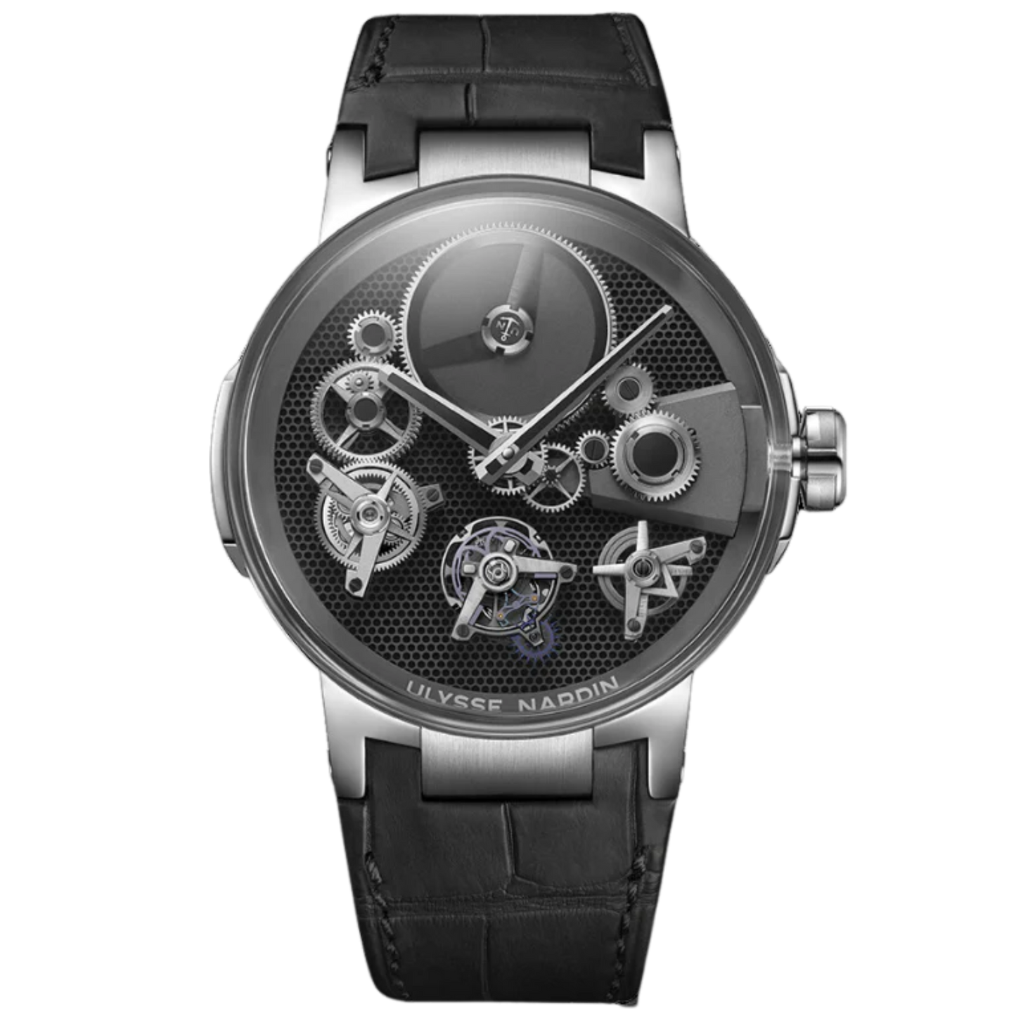 BLAST FREE WHEEL 44 MM WHITE GOLD WITH BLACK DIAL
