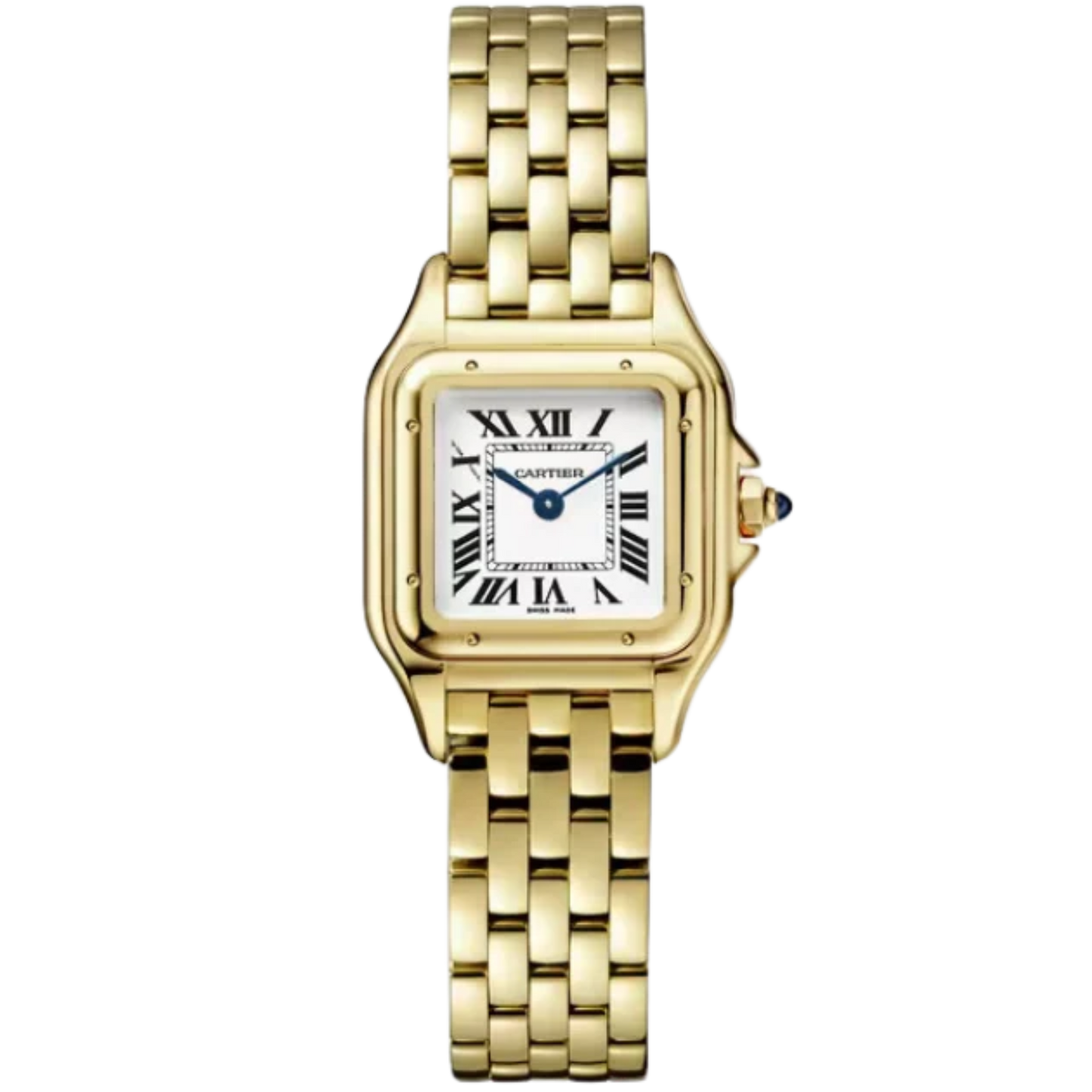 PANTHERE DE CARTIER 30 MM YELLOW GOLD WITH SILVER DIAL