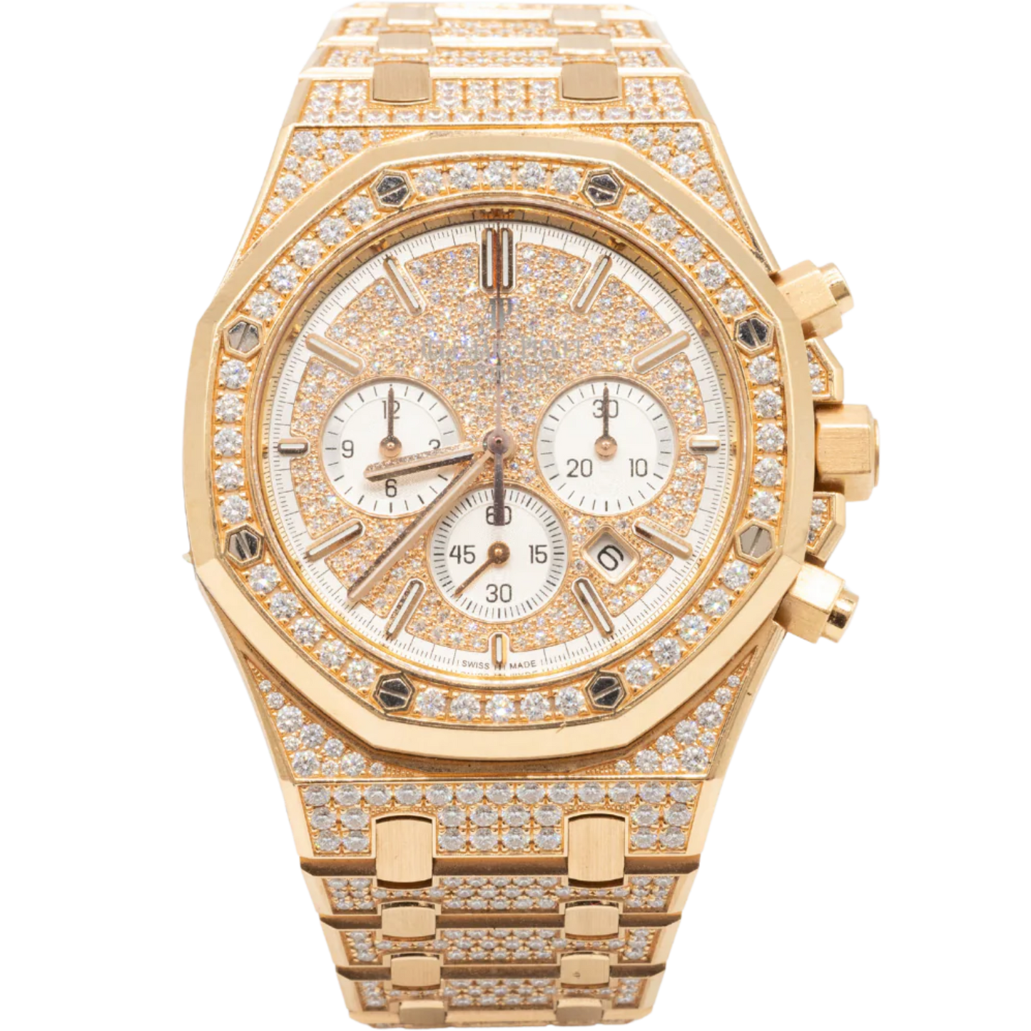 Audemars Piguet 41MM Royal Oak Chronograph Ref. 26322OR.ZZ.1222OR.01 Rose Gold, Factory Set, White Subdials
