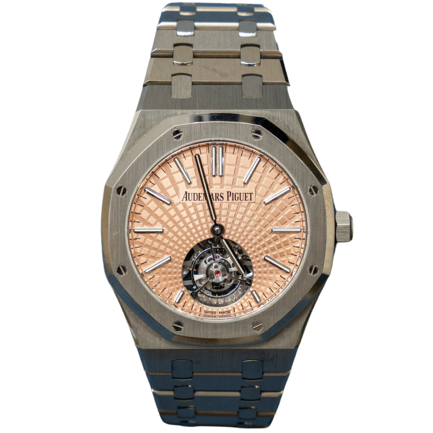 Audemars Piguet Ref. 26531TI.OO.1220TI.01 41MM Titanium Salmon Dial Tourbillon