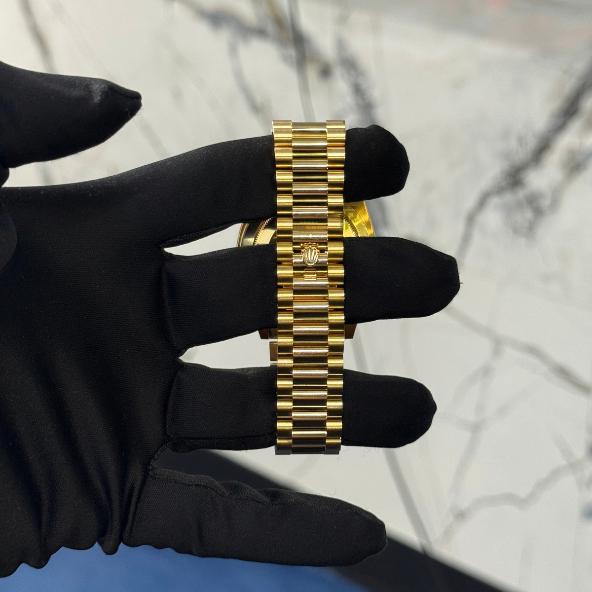 Rolex Day Date Ref. 228238 Yellow Gold White Roman Dial