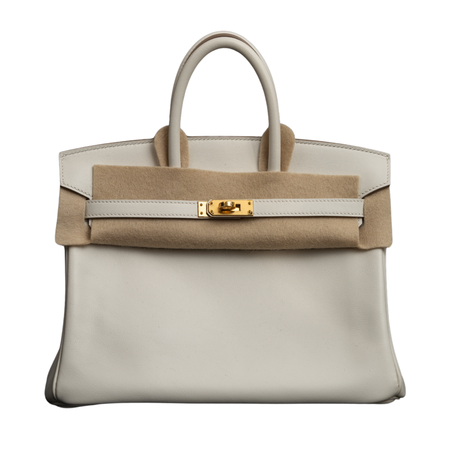 Hermes Birkin 25 Mushroom Swift GHW B Stamp