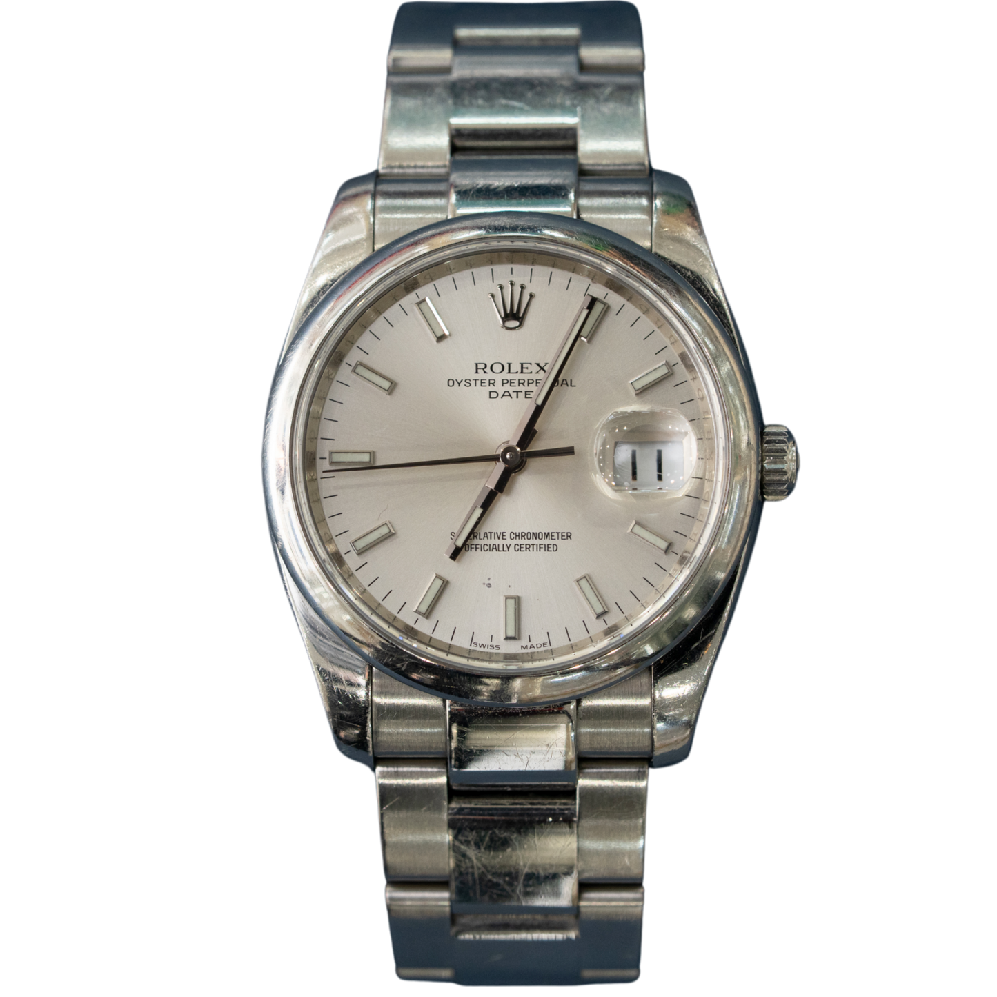 Rolex Oyster Perpetual Ref. 115200 Stainless Steel 34mm Silver Dial