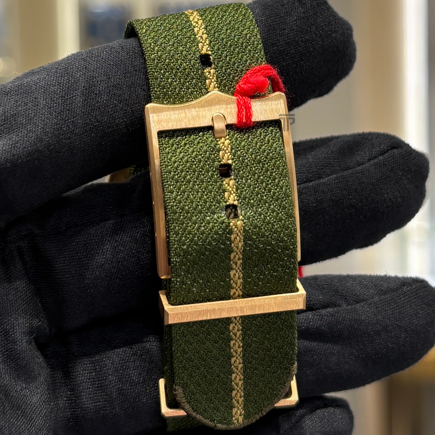 Tudor Ref. M79018V-0001 Black Bay 41 Yellow Gold Green Dial with Green Strap