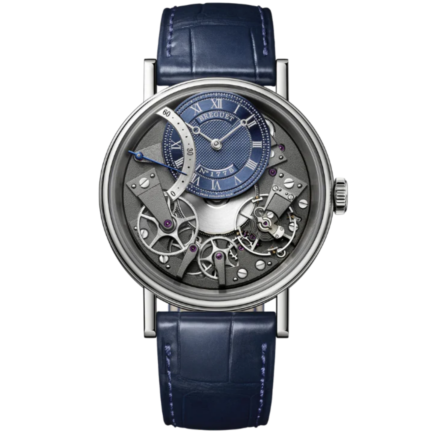 TRADITION 7097 40 MM WHITE GOLD WITH BLUE DIAL