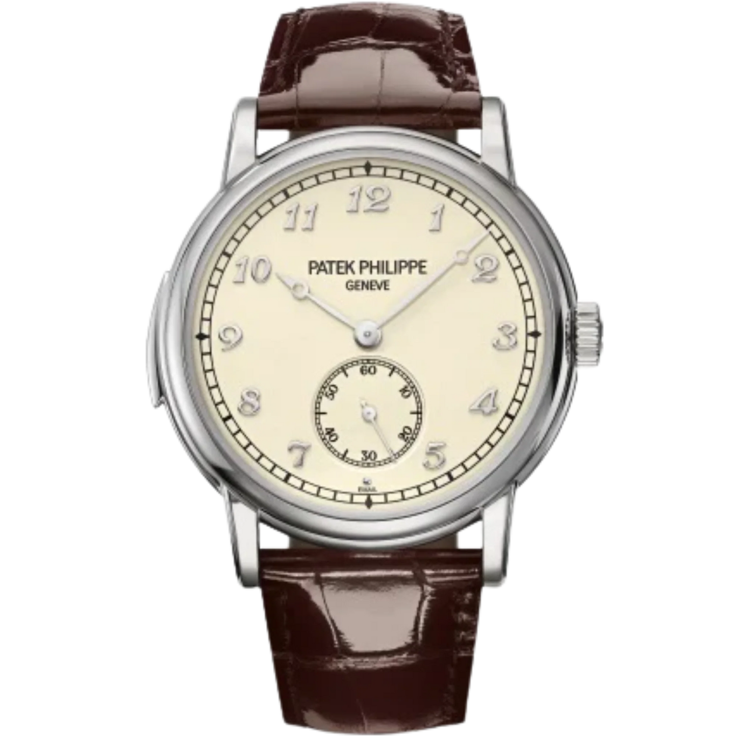 5178G-001 Grand Complications 40mm Shiny Chocolate Brown Alligator Strap Cream Dial White Gold Bezel