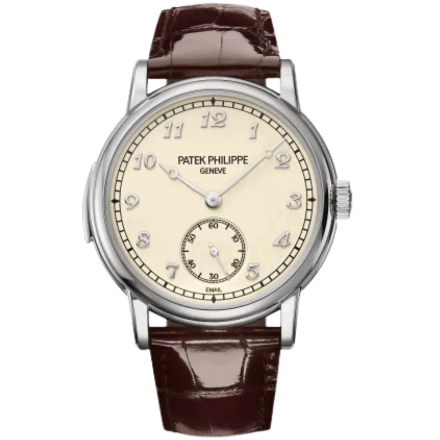 5078G Grand Complications 38mm Shiny Chocolate Brown Alligator Strap Cream Dial White Gold Bezel