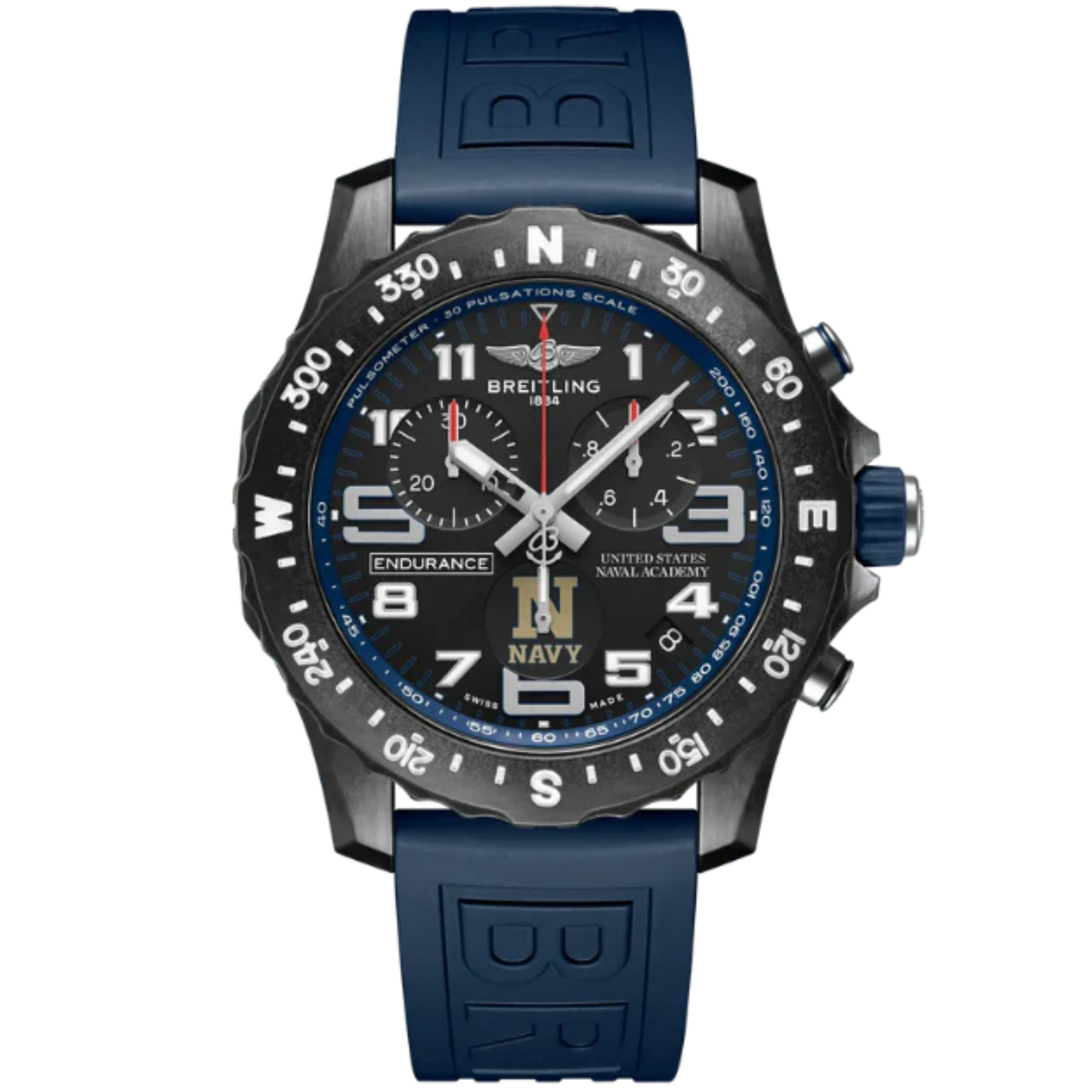 ENDURANCE PRO UNITED STATES NAVAL ACADEMY™ 44 MM BREITLIGHT® CASE WITH BLACK DIAL