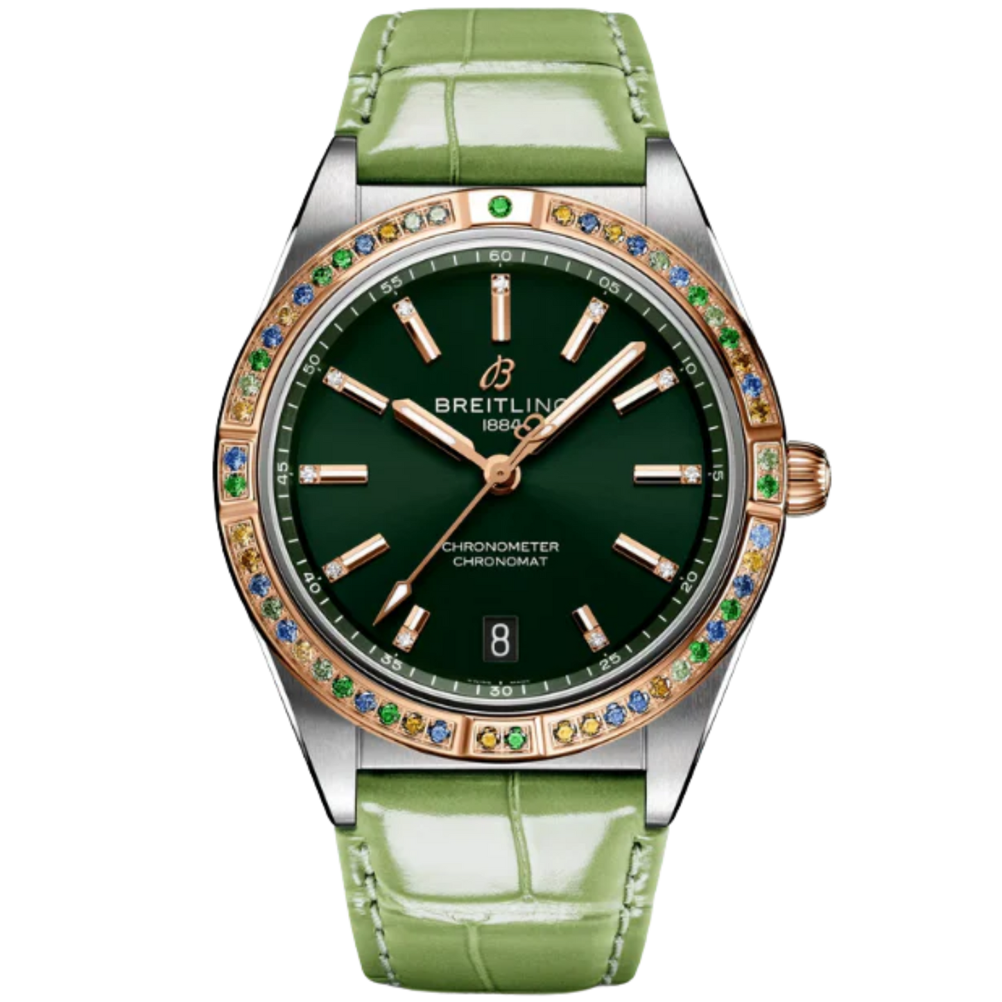 CHRONOMAT AUTOMATIC SOUTH SEA 36 MM STAINLESS STEEL & 18K ROSE GOLD WITH GREEN DIAL