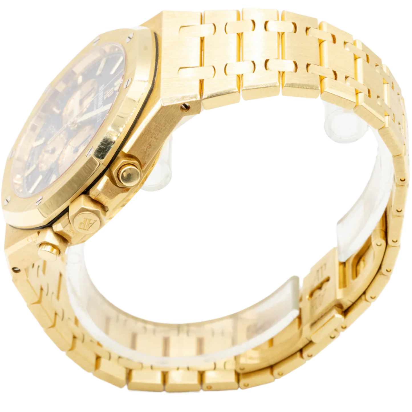 Royal Oak Selfwinding Chronograph 41MM 18-Carat Yellow Gold Bracelet Blue Dial With Grande Tapisserie Pattern 18-Carat Yellow Gold Case