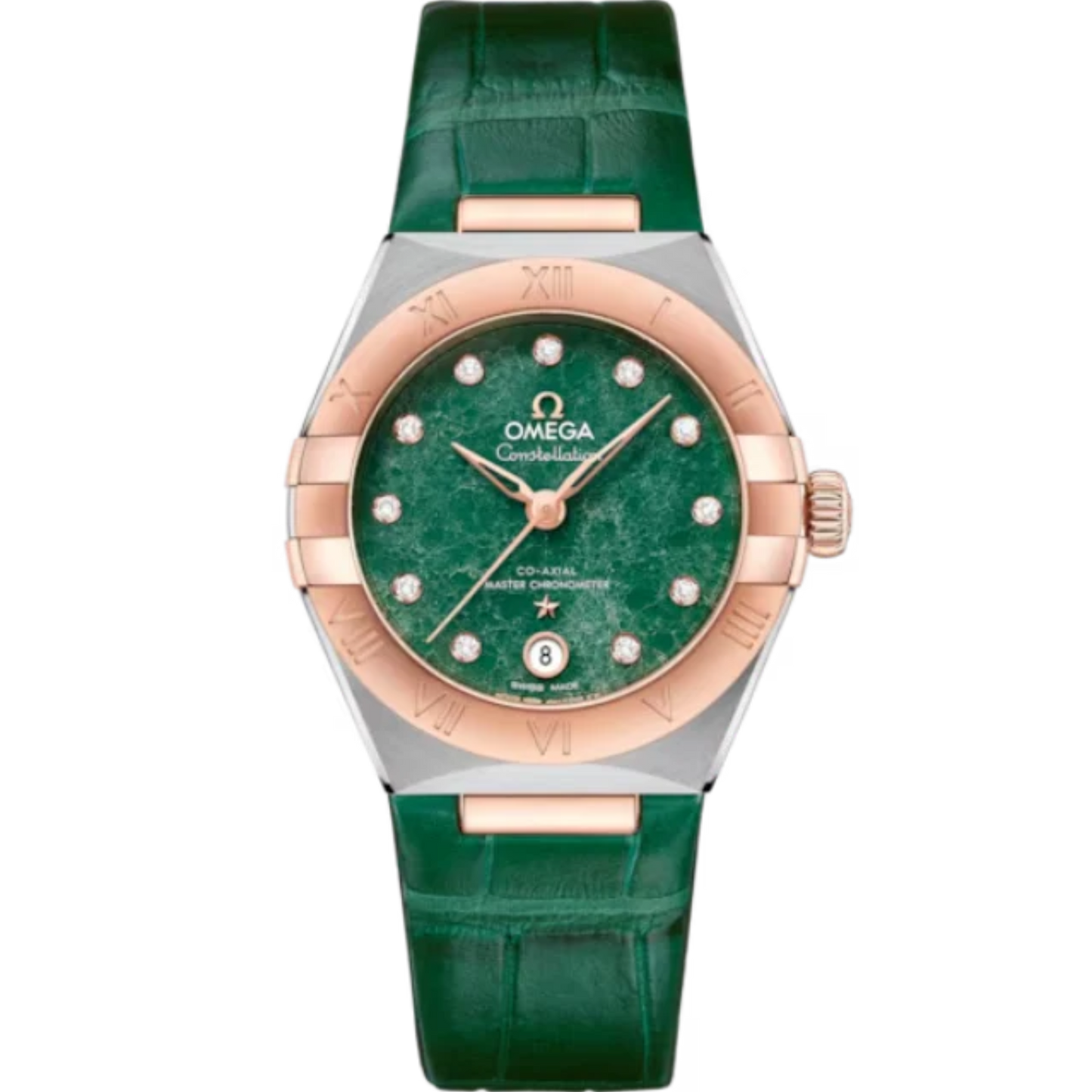 CONSTELLATION 29 MM STAINLESS STEEL - SEDNA™ GOLD WITH GREEN DIAL