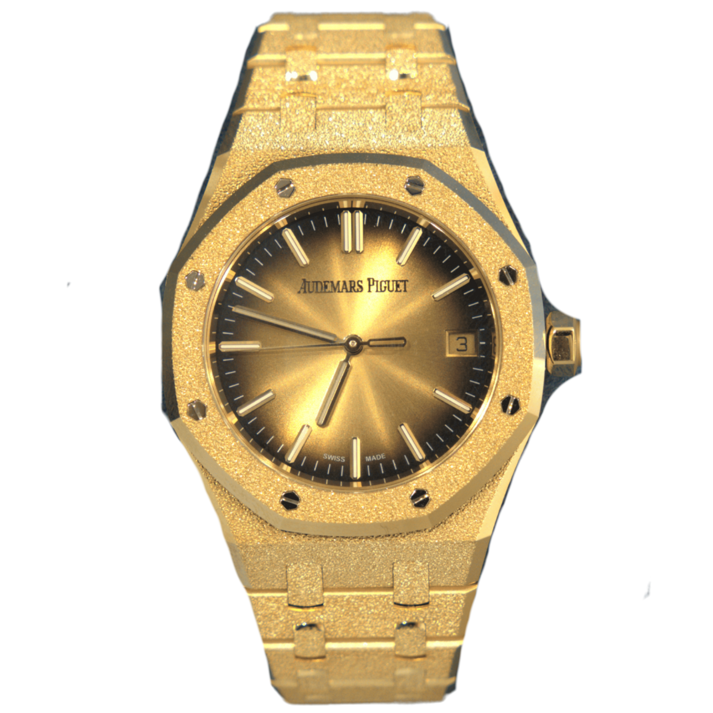 Audemars Piguet Royal Oak Ref. 15550BA.GG.1356BA.01 37mm Frosted Yellow Gold with Smoked Gold Dial