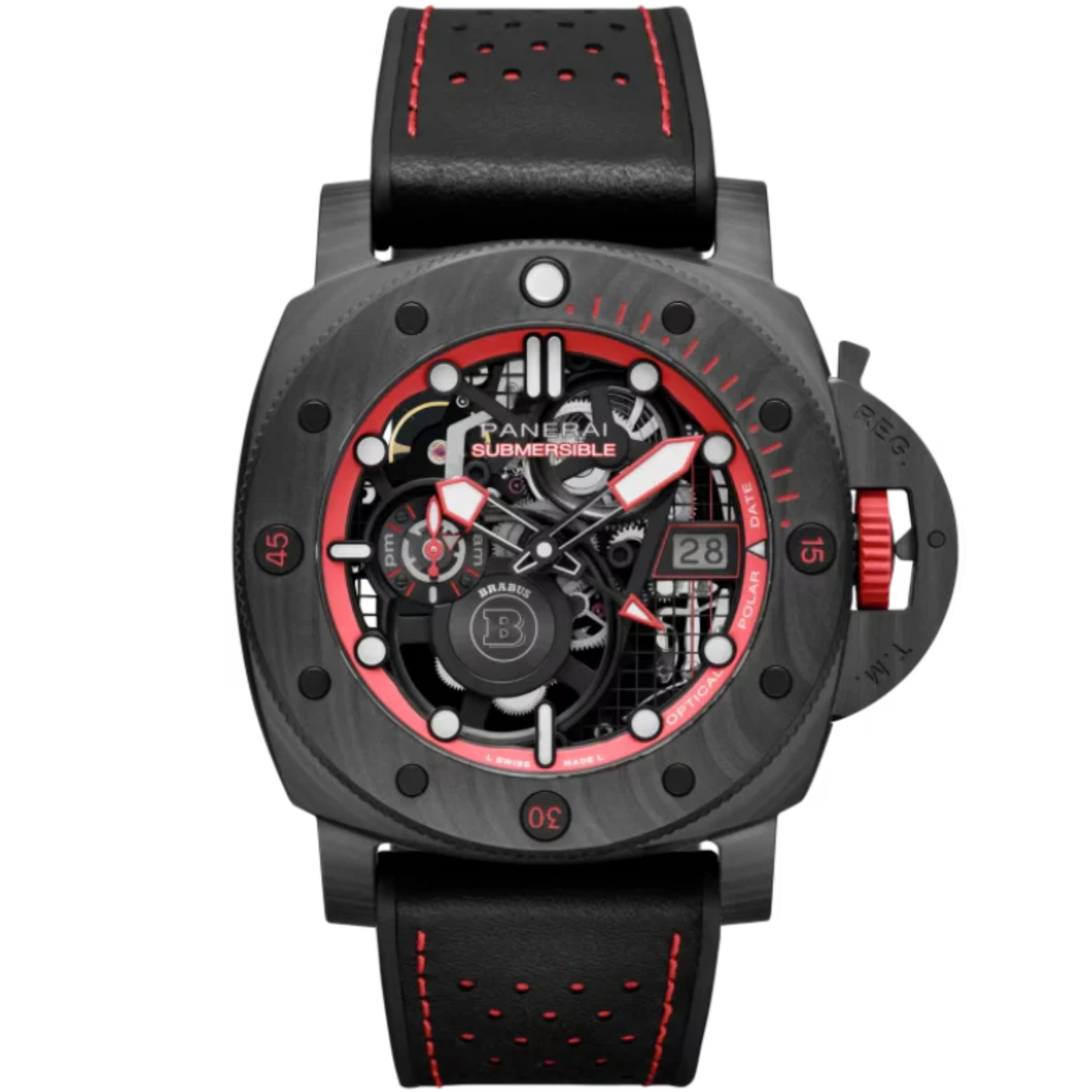 SUBMERSIBLE S BRABUS EXPERIENCE EDITION PAM01285 47 MM CARBOTECH™ WITH BLACK DIAL