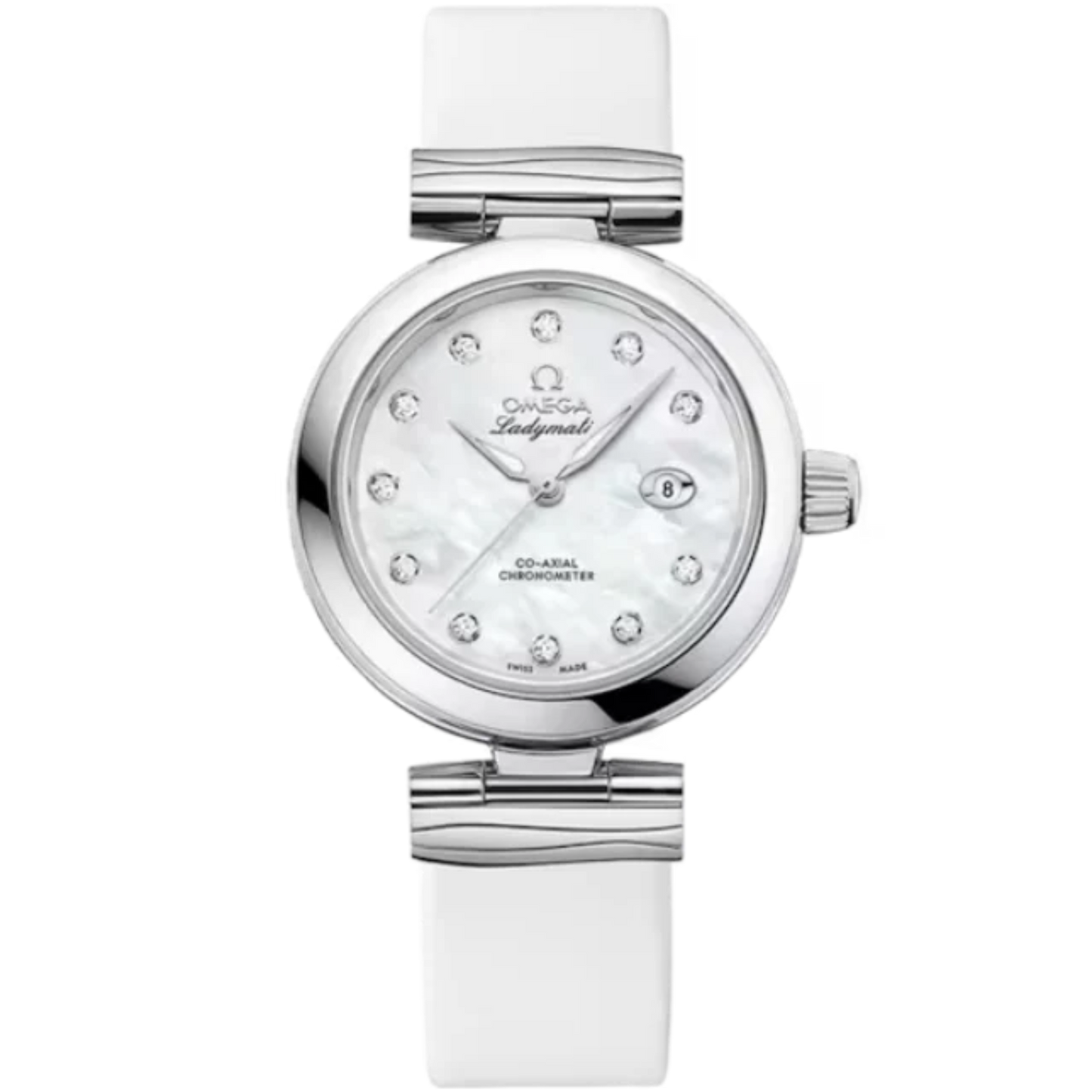 DE VILLE LADYMATIC 34 MM STAINLESS STEEL WITH MOTHER OF PEARL DIAL