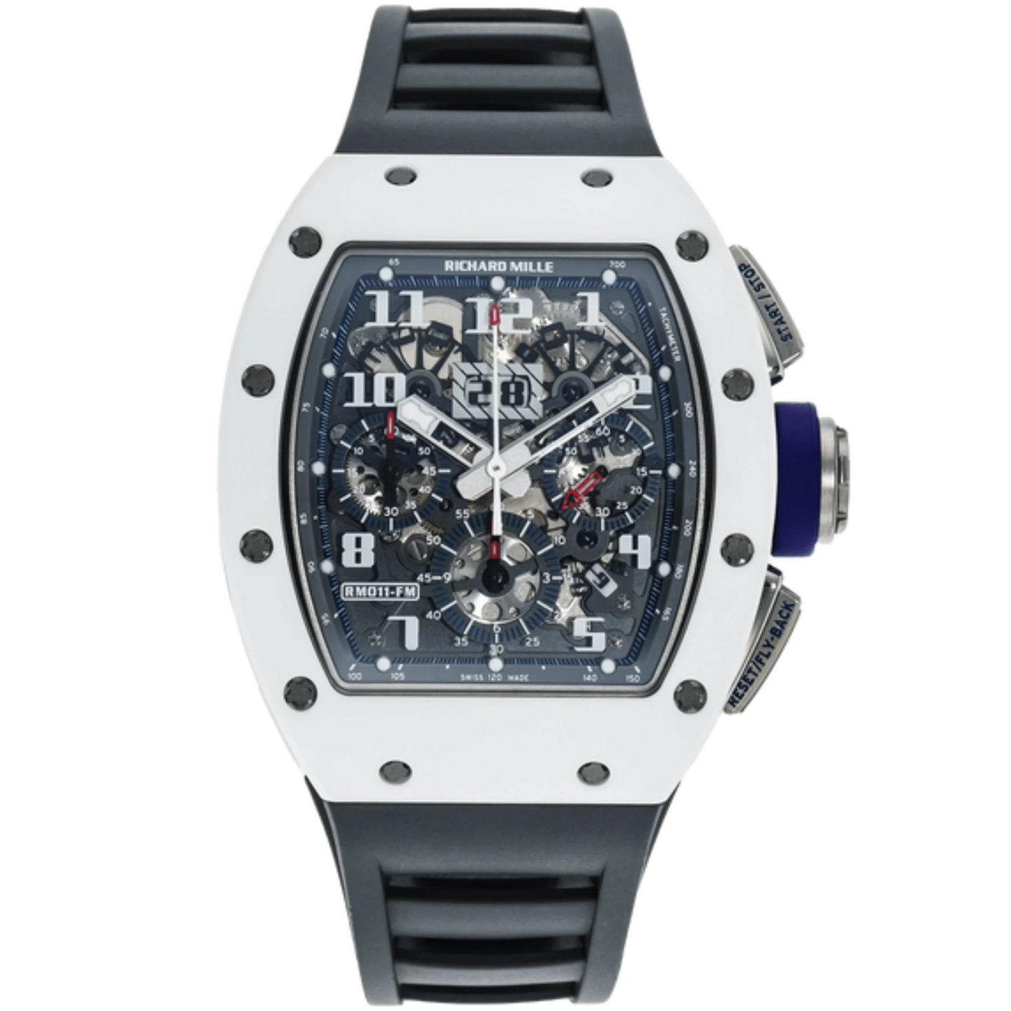 RM 011 Atz Polo St Tropez Limited Edition Rubber Strap Titanium Case