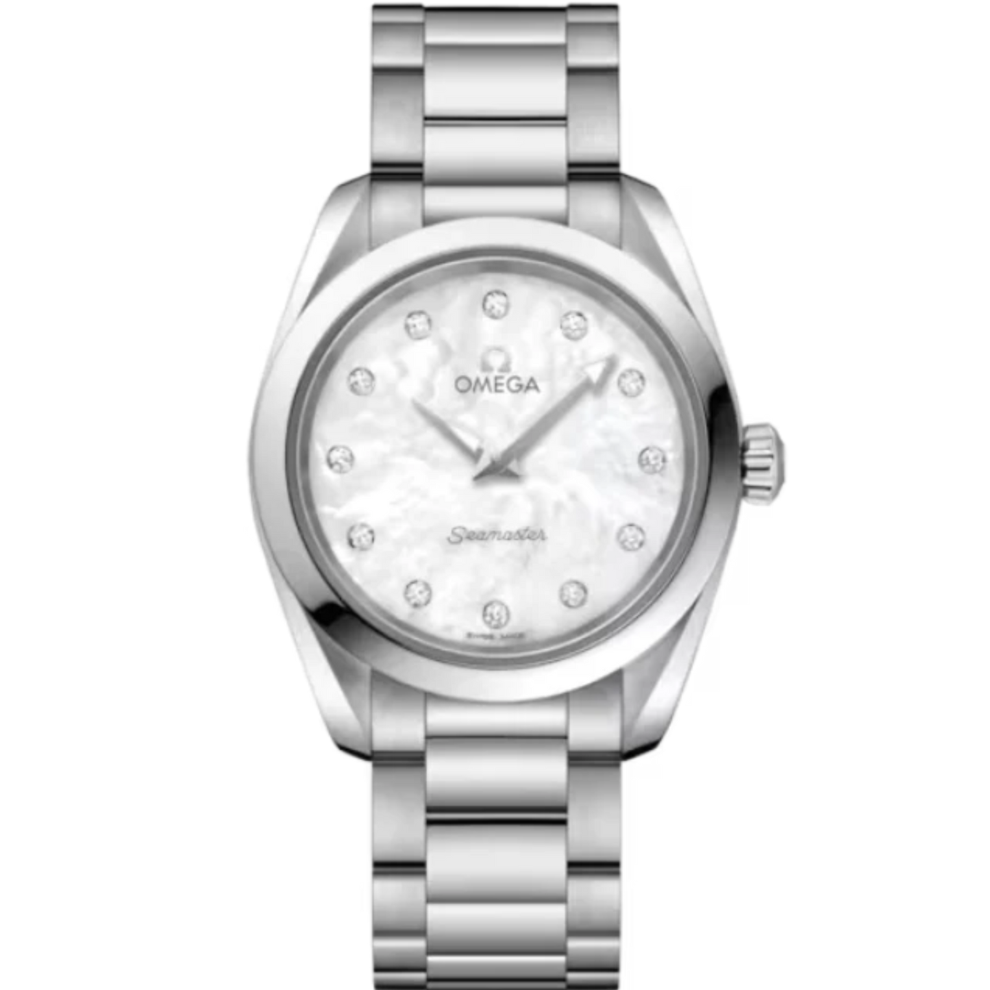 SEAMASTER AQUA TERRA 150M 28 MM STAINLESS STEEL WITH MOTHER OF PEARL DIAL