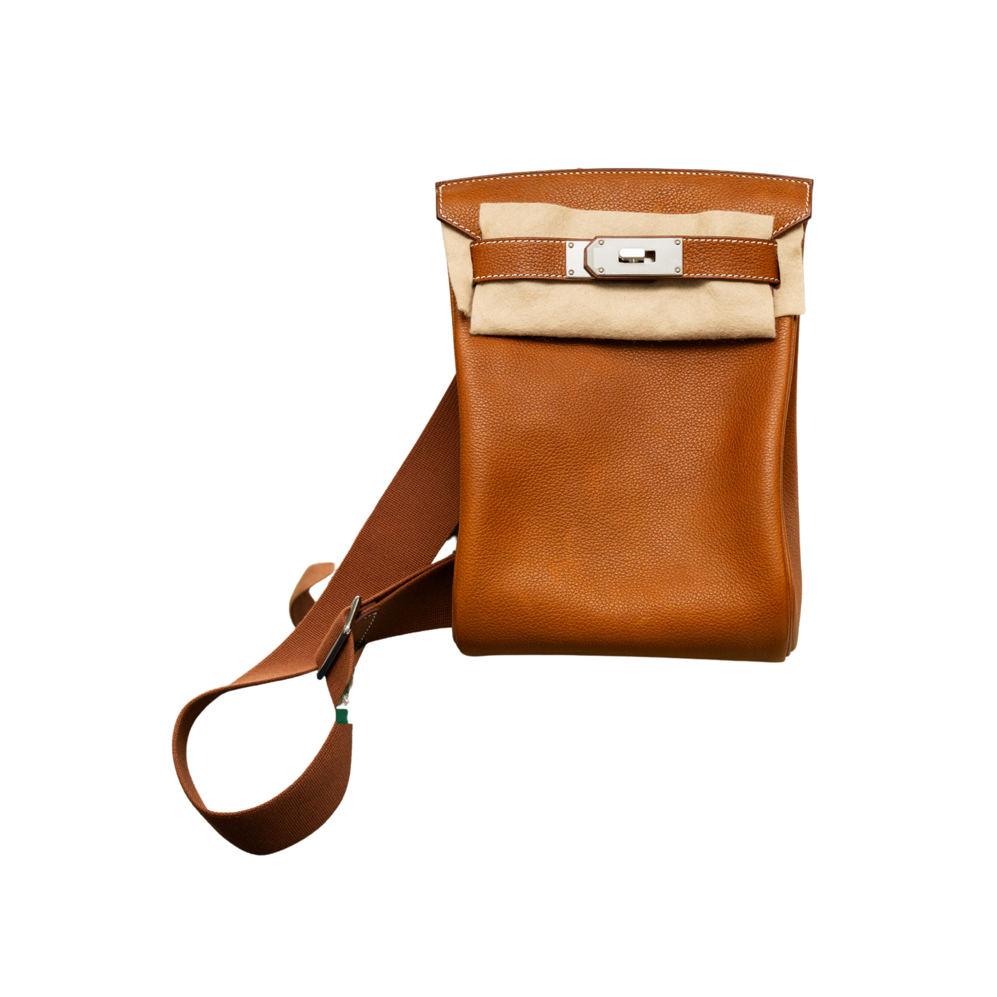 Hermes Hac A Dos PM Backpack Barenia Faubourg Calfskin White Stitching PHW