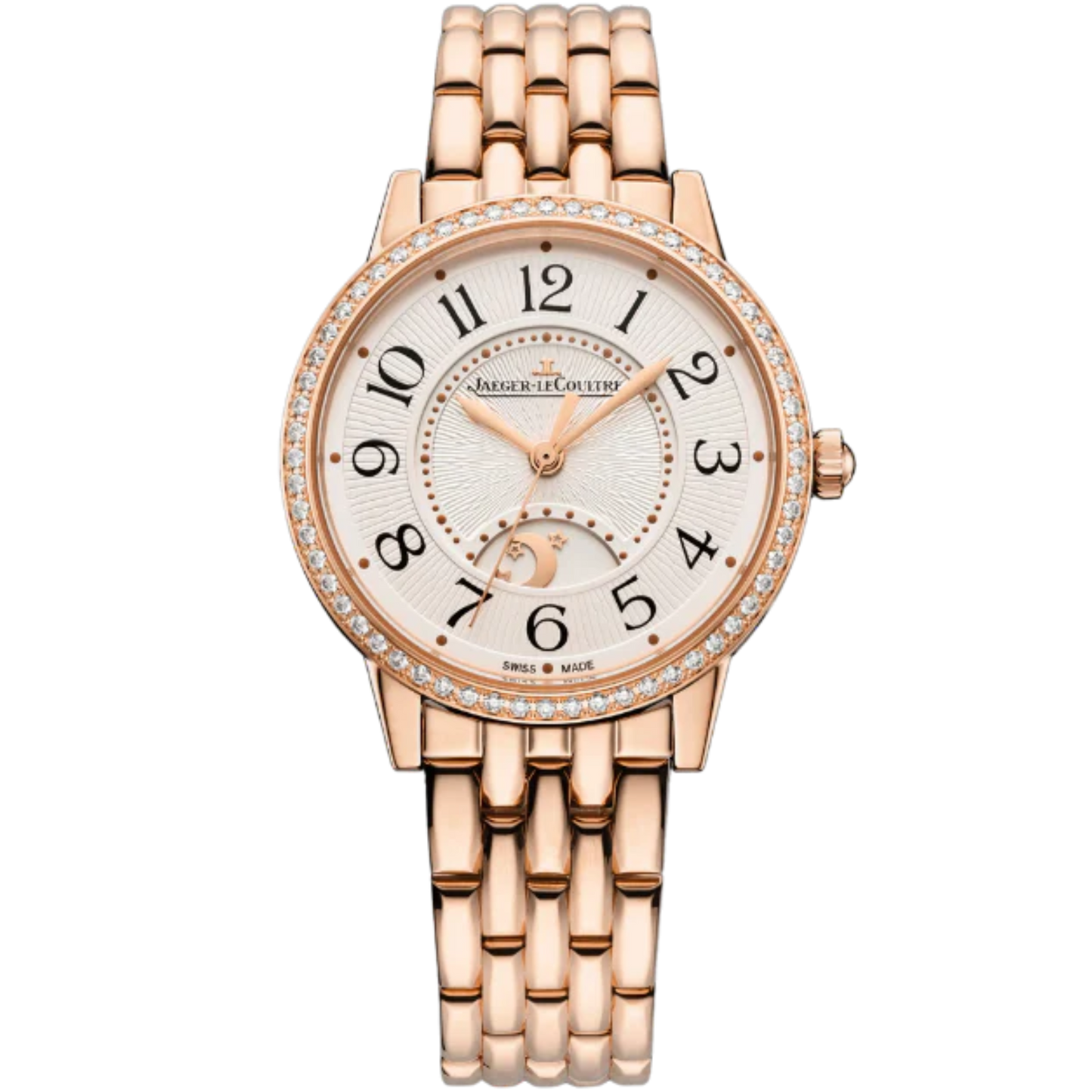 RENDEZ-VOUS CLASSIC NIGHT & DAY 34 MM 18K ROSE GOLD WITH SILVER GREY GUILLOCHE DIAL