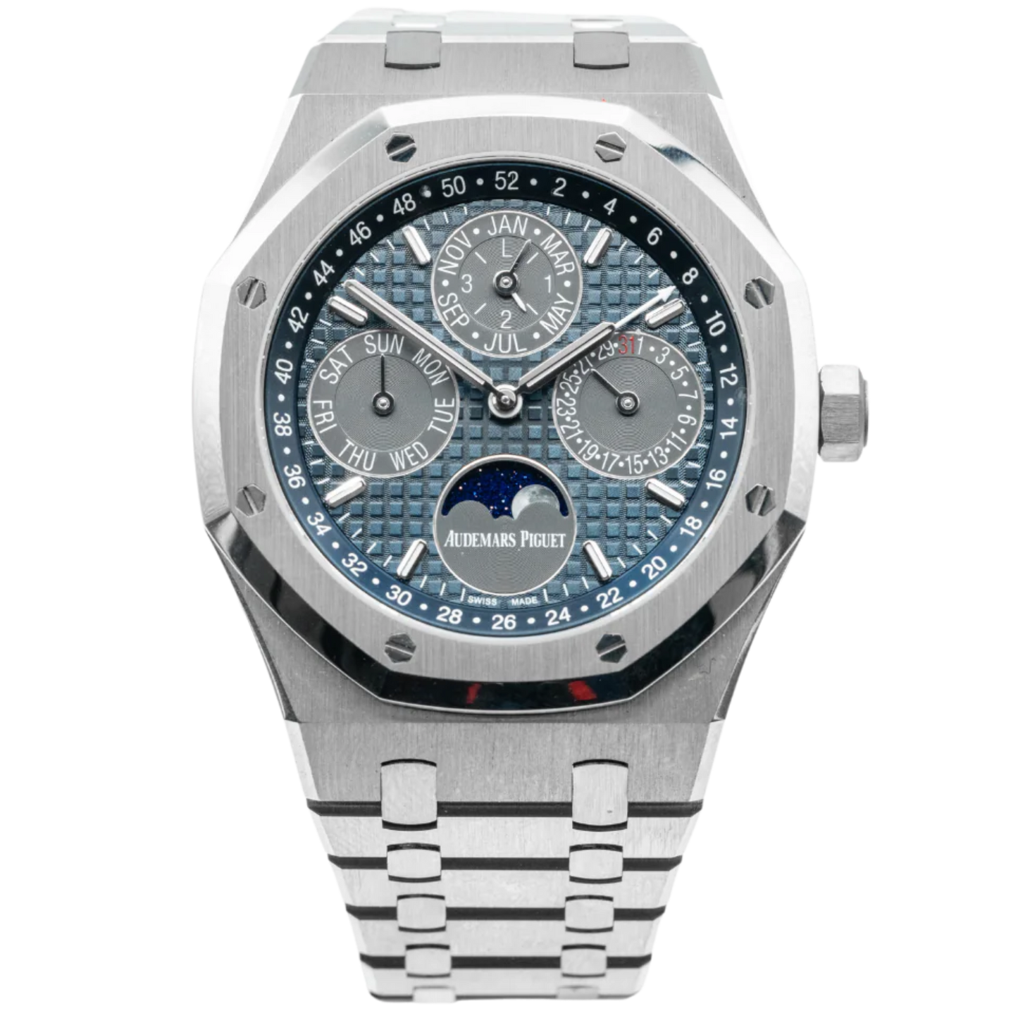Royal Oak Perpetual Calendar 41MM Titanium Bracelet Blue Dial Titanium Case