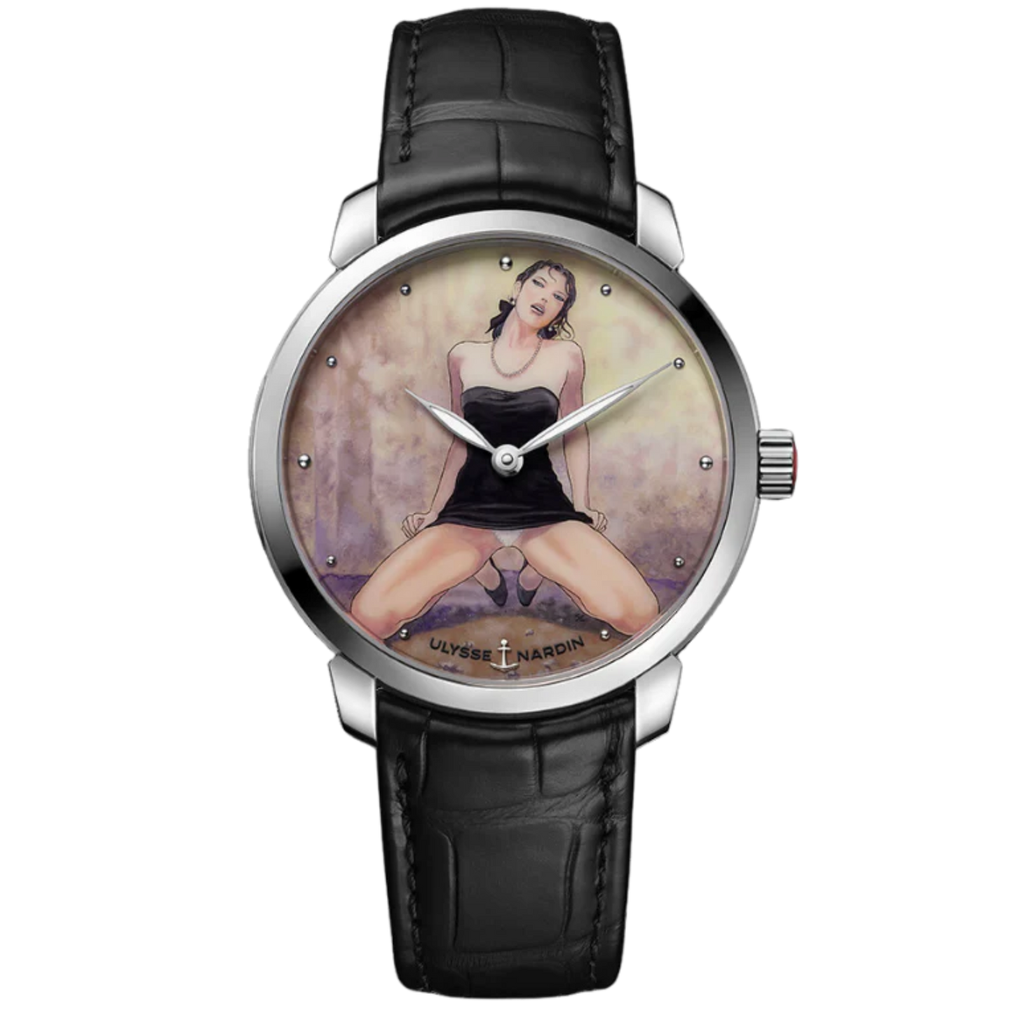 CLASSICO MANARA DECLIC 40 MM STAINLESS STEEL WITH WHITE DIAL