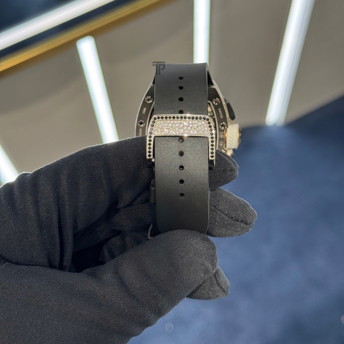 Richard Mille RM72-01 White Gold Snow Setting Flyback Chronograph