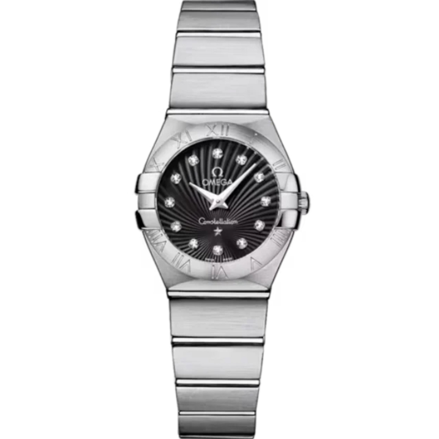CONSTELLATION 24 MM STAINLESS STEEL WITH BLACK DIAL
