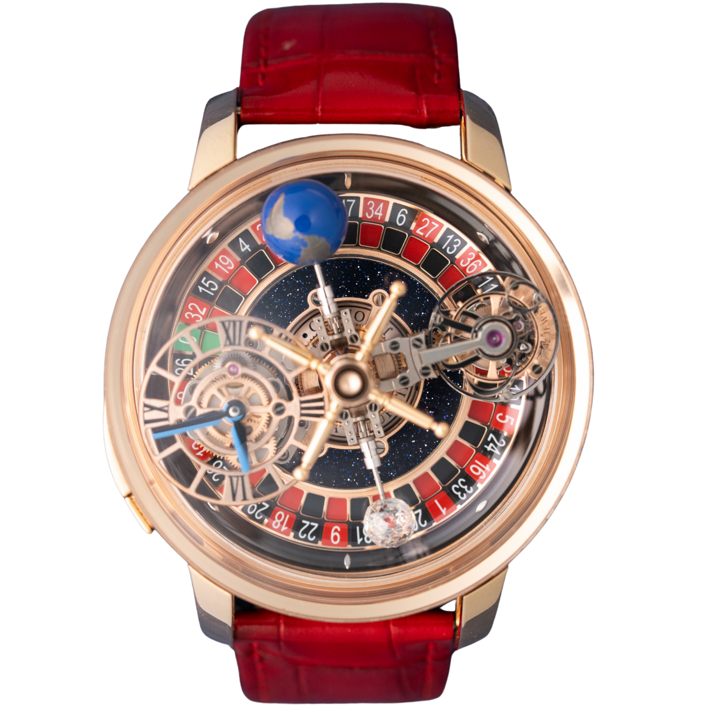 Jacob & Co AT160.40.AB.AB Rose Gold Astronomia Casino Tourbillon (LTD 88 PCS)