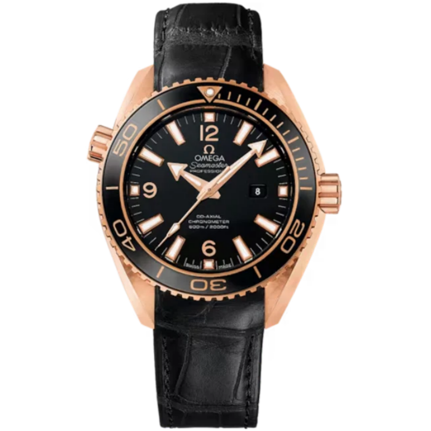 SEAMASTER PLANET OCEAN 600M 37 MM RED GOLD WITH BLACK DIAL