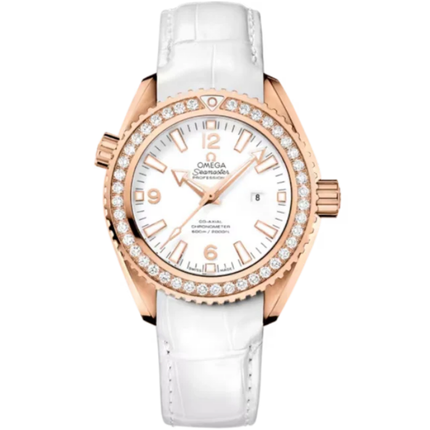 SEAMASTER PLANET OCEAN 600M 37 MM RED GOLD WITH WHITE DIAL