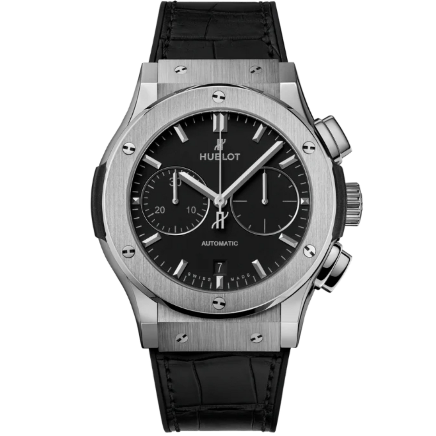 CLASSIC FUSION 42MM CHRONOGRAPH TITANIUM IN LEATHER STRAP