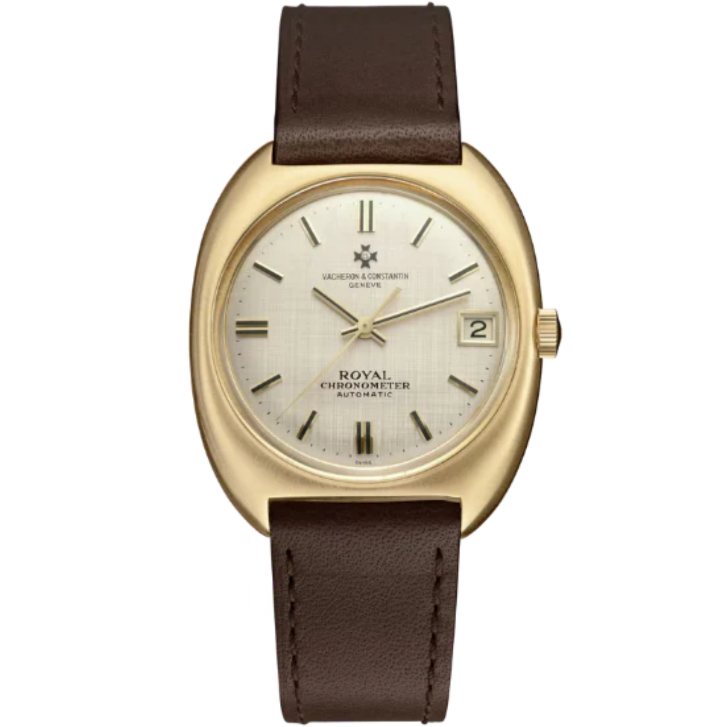 LES COLLECTIONNEURS REFERENCE 7375 36 MM 18K YELLOW GOLD WITH GOLD DIAL