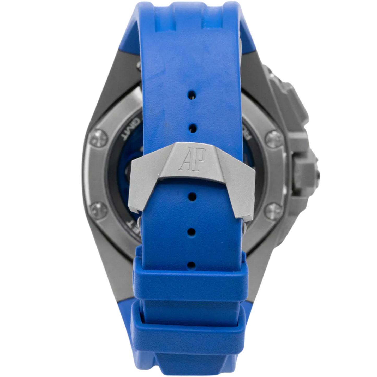 Royal Oak Concept 44mm Flying Tourbillon GMT and Audemars Piguet with Blue Rubber Strap Titanium Case