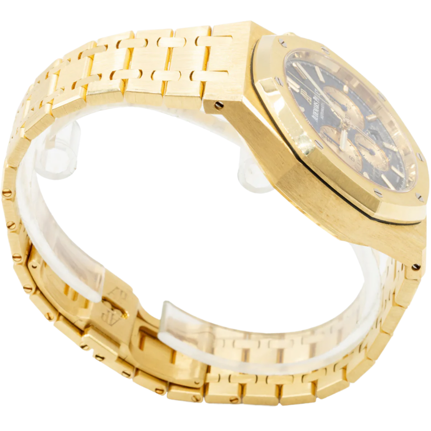 Royal Oak Selfwinding Chronograph 41MM 18-Carat Yellow Gold Bracelet Blue Dial With Grande Tapisserie Pattern 18-Carat Yellow Gold Case