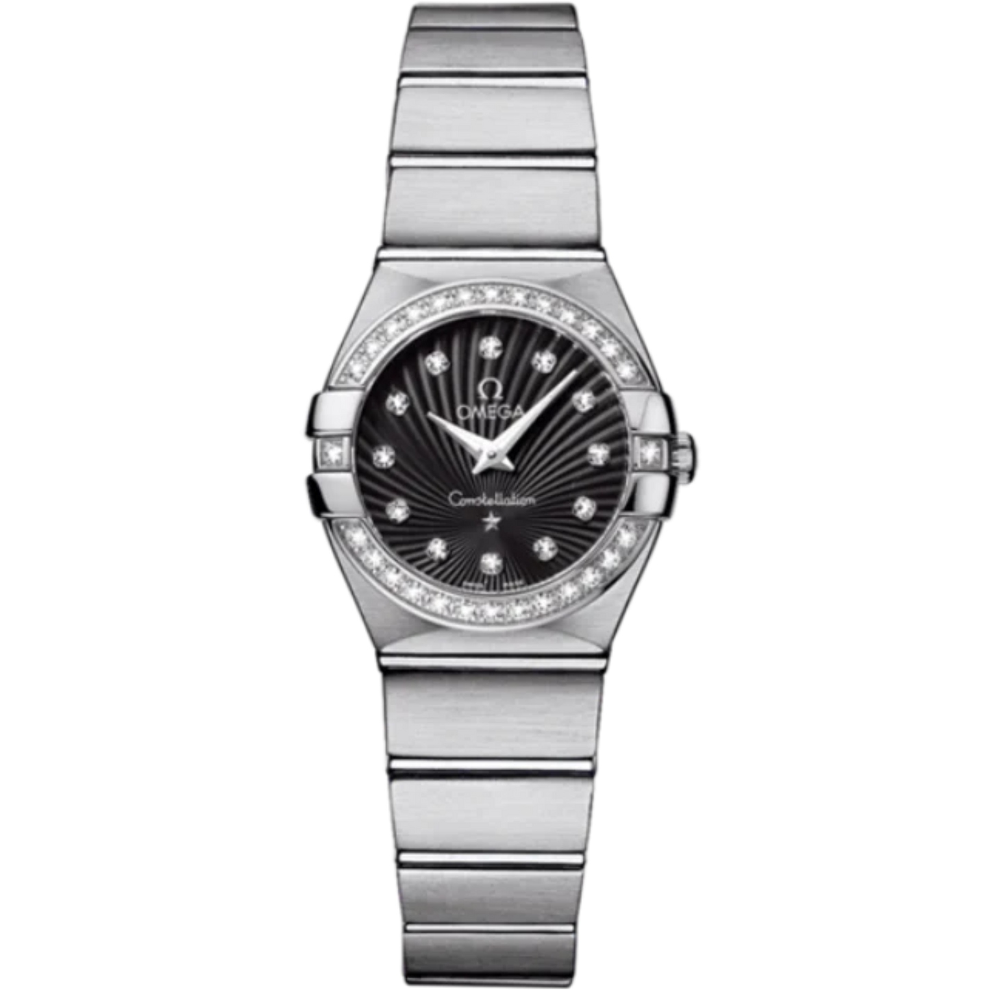 CONSTELLATION 24 MM STAINLESS STEEL WITH BLACK DIAL