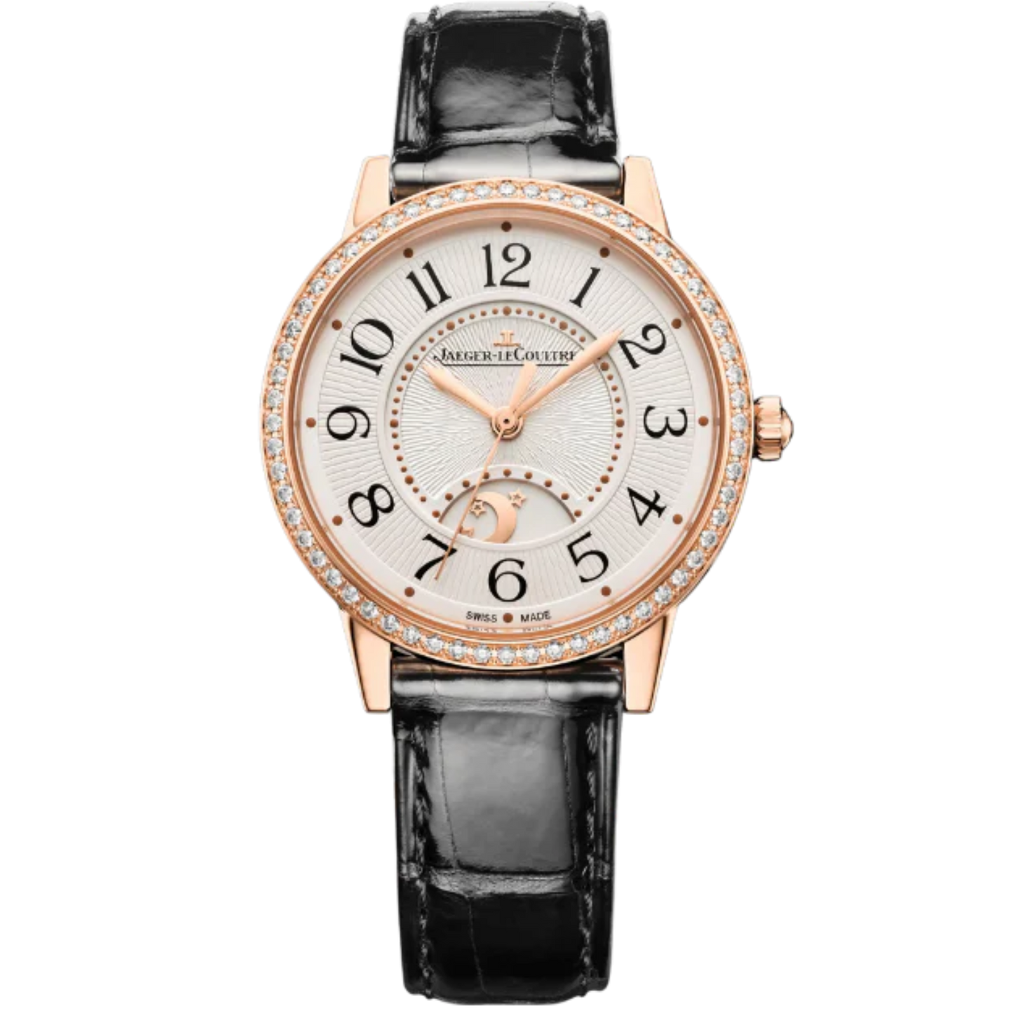 RENDEZ-VOUS CLASSIC NIGHT & DAY 34 MM 18K ROSE GOLD WITH SILVER GREY GUILLOCHE DIAL
