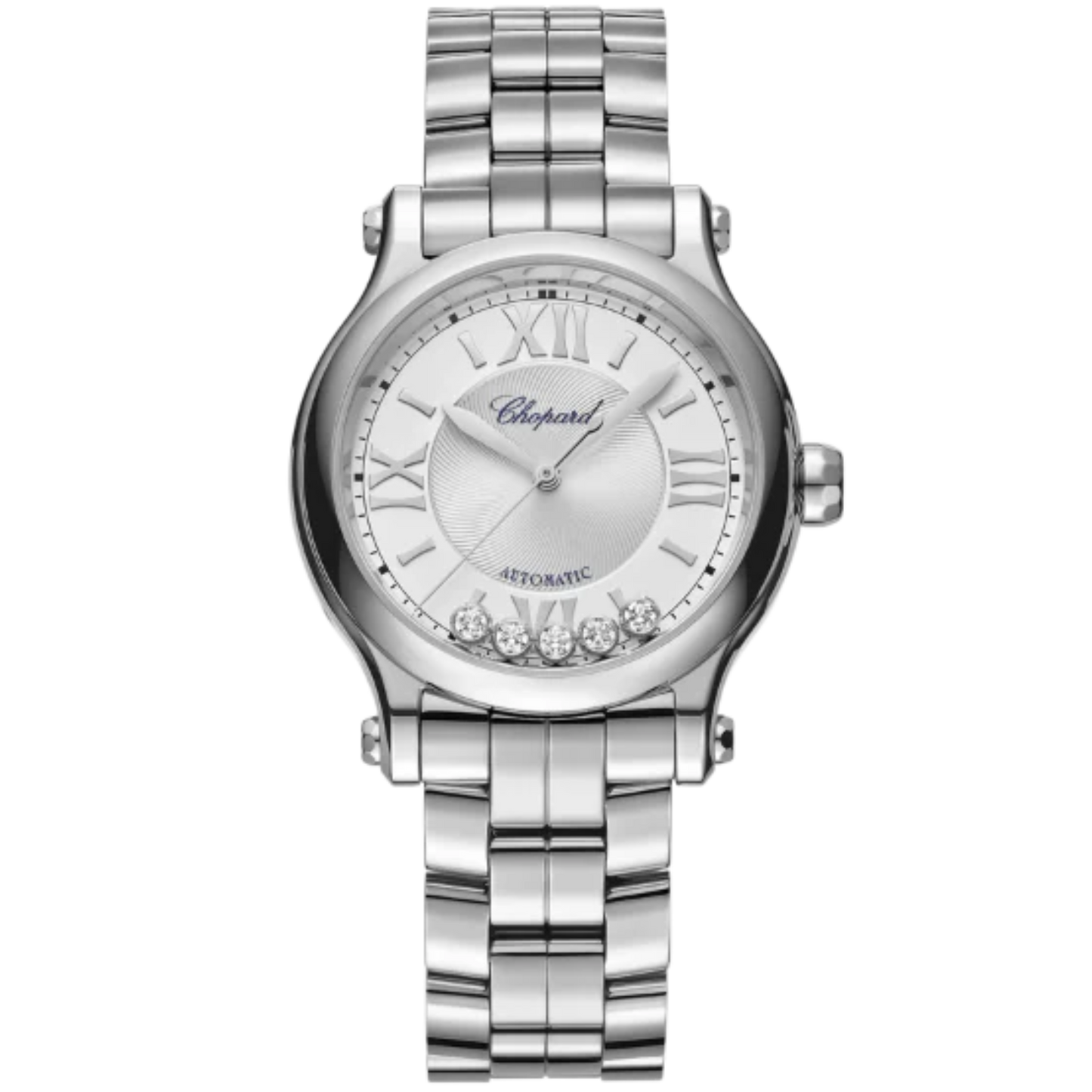 HAPPY SPORT 33 MM LUCENT STEEL™ WITH SILVER DIAL
