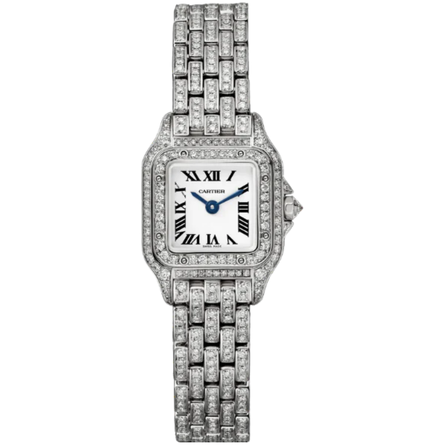 PANTHERE DE CARTIER 25 MM RHODIUMIZED WHITE GOLD WITH SILVER DIAL