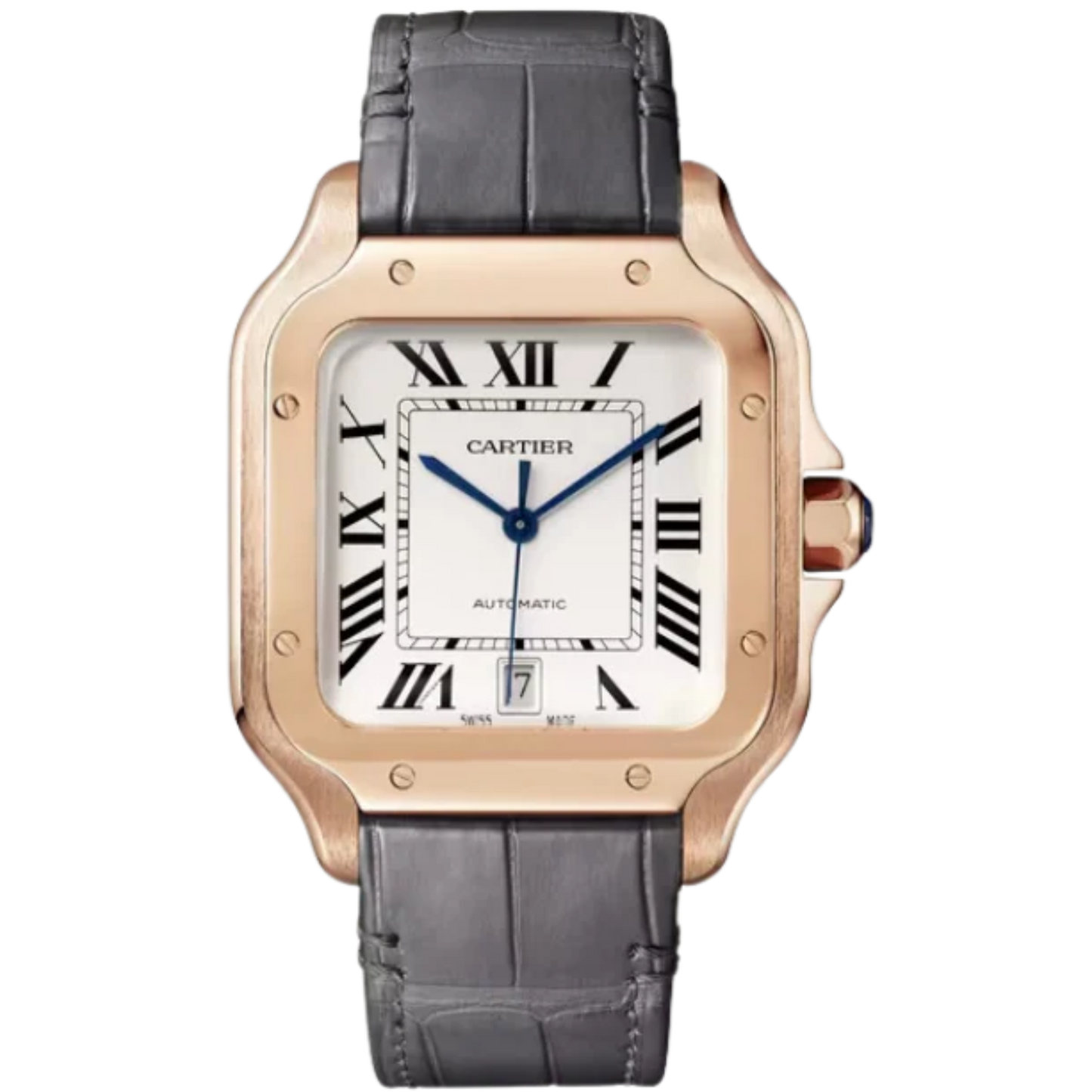 SANTOS 40 MM DE CARTIER SILVER ROSE GOLD