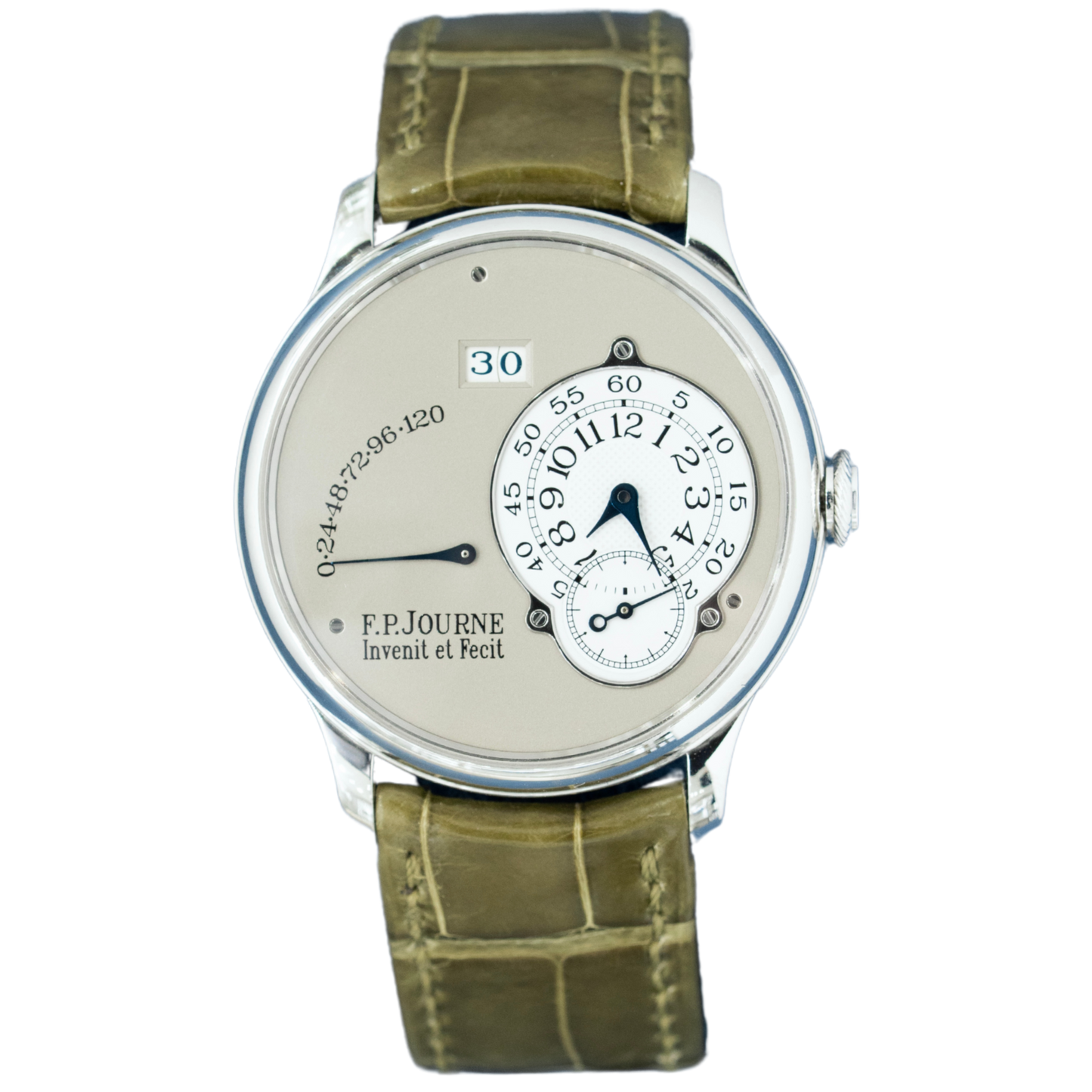 FP Journe Octa “Reserve De Marche” (02A) 38mm Platinum Case Brass Movement "STRAIGHT LINE"