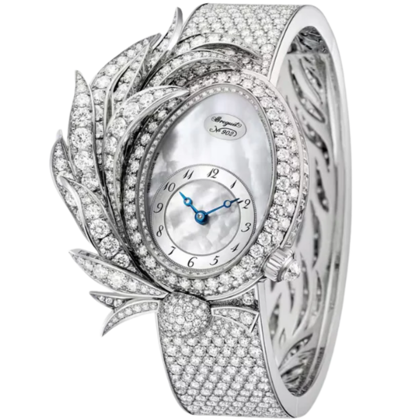 PLUMES GJE15BB20.8924M01 33 MM WHITE GOLD WITH MOTHER OF PEARL DIAL